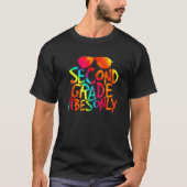 Back To School Second Grade Vibes Only Cool T-shirt (Voorkant)