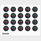 Back To School Senior 2023 Graduation or First Day Ronde Sticker (Vel)