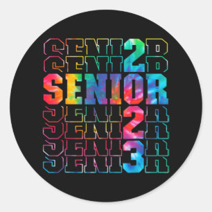 Back To School Senior 2023 Graduation or First Day Ronde Sticker