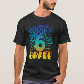 Back To School Sixth 6th Grade Teacher Boys Graffi T-shirt (Voorkant)