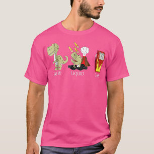BACK TO SCHOOL Solid Liquid Gas Dinosaur T-shirt
