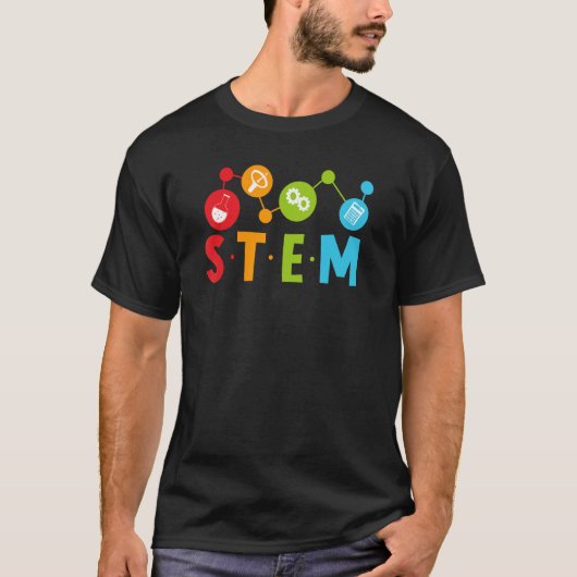 Back to School STEM Teacher Boys Girls Science Gee T-shirt (Voorkant)