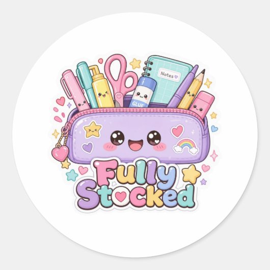 Back to School Stickers | Volledig Bevoorraad (Voorkant)