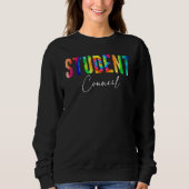 Back To School Student Council Retro tie dye Trui (Voorkant)
