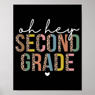 Back To School Studentener Teacher Oh Hey 2nd Seco Poster