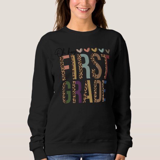 Back To School Studententjes Teachers Oh Hey 1st F Trui (Voorkant)