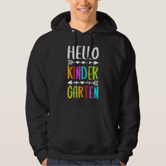 Back To School  Students Teacher Hello Kindergarte Hoodie