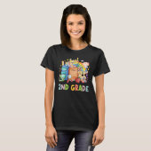 Back To School Students Teacher Hey 2nd Second Gra T-shirt (Voorkant volledig)