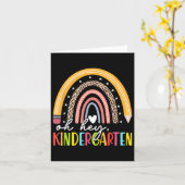 Back To School Students Teacher Rainbow Oh Hey Kin Kaart (Gele Bloem)