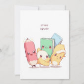 Back to School Study Squad Bedankkaart (Voorkant)