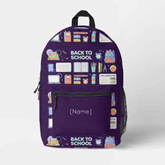 Back to School Supplies / Regreso Útiles Escolares Bedrukte Rugzak