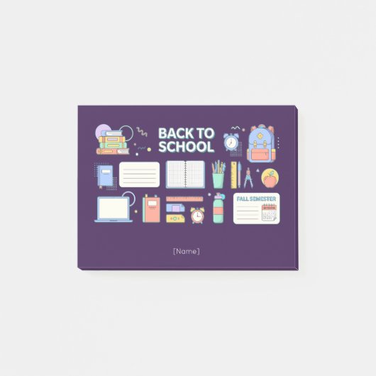 Back to School Supplies / Regreso Útiles Escolares Post-it® Notes (Voorkant)