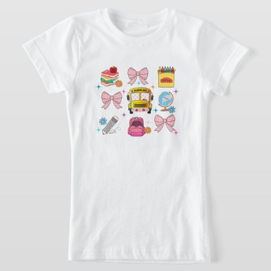 Back to school t-shirt coquette (Laagn)