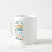 Back to School Teacher gift Koffiemok (Voorkant links)