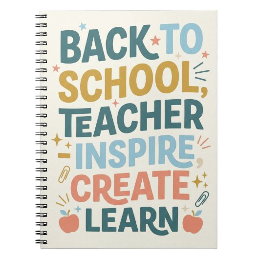 Back to School Teacher gift Notitieboek (Voorkant)