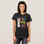 Back To School Teachers No Prob Llama T-shirt (Voorkant volledig)