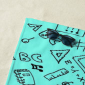 Back to school teal strandlaken (In situ)