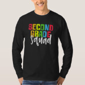 Back To School Team 2nd Second Grade Squad Student T-shirt (Voorkant)