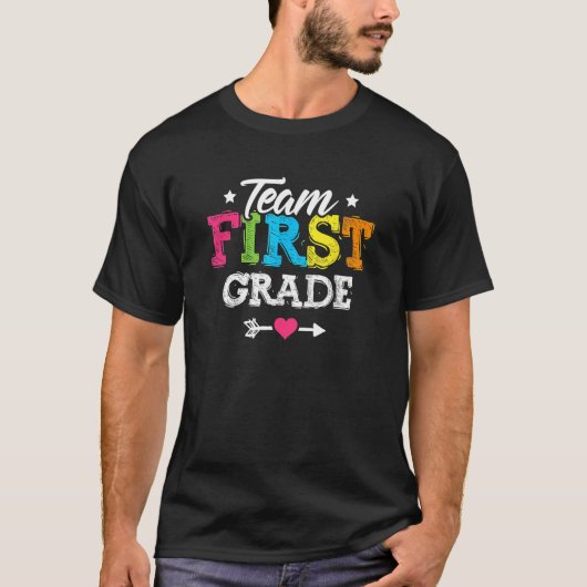 Back To School Team First Grade Teacher Student Cu T-shirt (Voorkant)