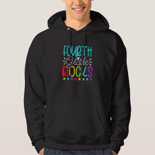 Back To School Team Fourth Grade Hello 4th Grade R Hoodie (Voorkant)