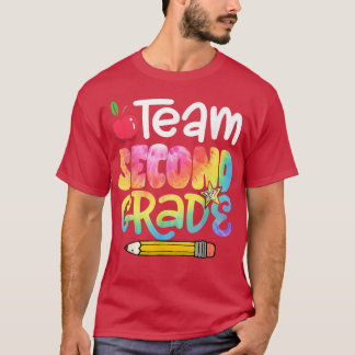 Back To School Team Second Grade Tie Dye 2nd Grade T-shirt