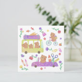 Back to School: Teddy's Ready for School Kaart (Staand voorkant)