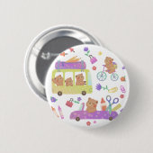 Back to School: Teddy's Ready for School Ronde Button 5,7 Cm (Voorkant /achterkant)