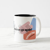Back to School Themed Mug coffee Tweekleurige Koffiemok (Voorkant rechts)