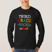 Back To School Third Grade Rocks Team 3rd Grade Te T-shirt (Voorkant)