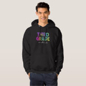 Back To School Third Grade Vibes Student Teacher W Hoodie (Voorkant volledig)