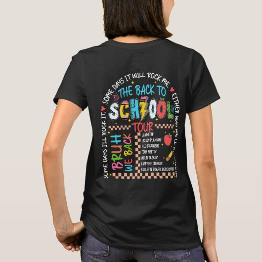 Back to School Tour T-shirt (Achterkant)