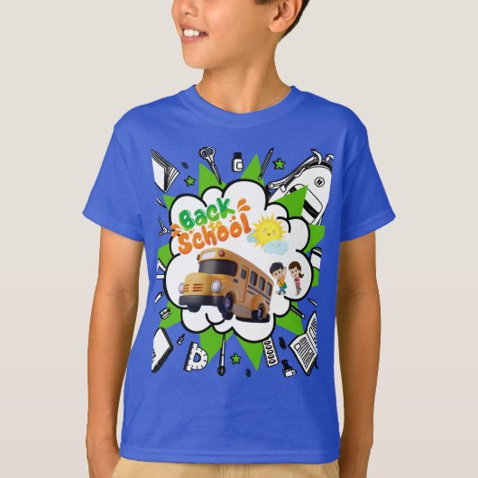 Back to school Tsirth T-shirt (Voorkant)