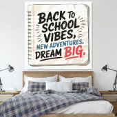 Back to School Vibes – Classroom Wall Print (Insitu (Slaapkamer))