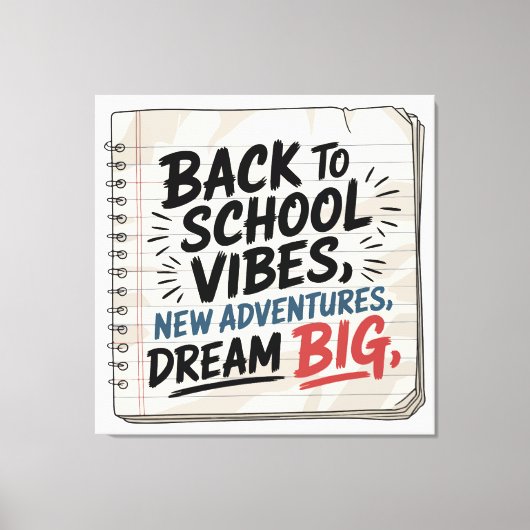 Back to School Vibes – Classroom Wall Print (Voorkant)