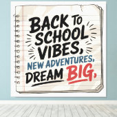 Back to School Vibes – Classroom Wall Print (Insitu (Houten vloer))