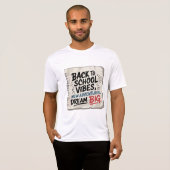 Back to School Vibes – Motivational Men's Tee T-shirt (Voorkant volledig)
