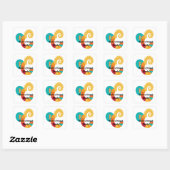 Back to School Vierkante Sticker (Vel)