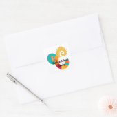 Back to School Vierkante Sticker (Envelop)