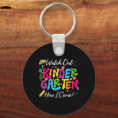 Back To School Watch Out Kindergarten Here I Come Sleutelhanger (Voorkant)