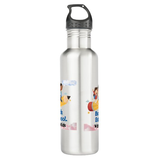 Back to School Water Bottle Waterfles (Achterkant)