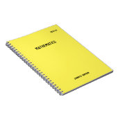 Back to School With Personalized Subject Labels Notitieboek (Rechterzijde)