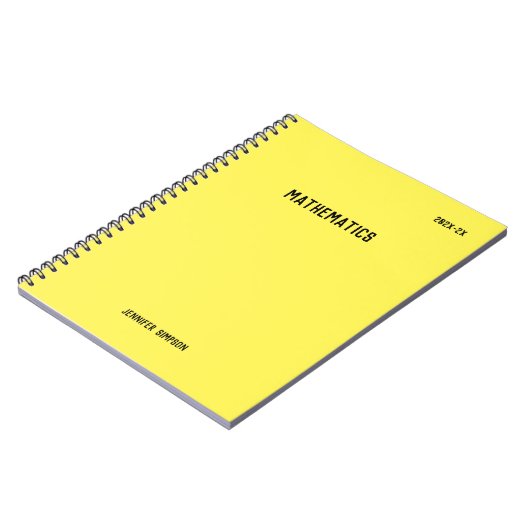 Back to School With Personalized Subject Labels Notitieboek (Linkerzijde)