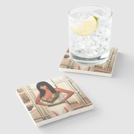 Back to That Special Place stone coaster Stenen Onderzetter (Zijkant)