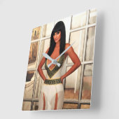 Back to That Special Place wall clock Vierkante Klok (Hoek)