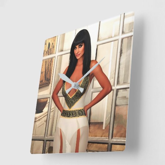 Back to That Special Place wall clock Vierkante Klok (Hoek)