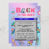 Back To The 2000's Y2K Bachelorette Party Kaart (Voorkant / Achterkant)