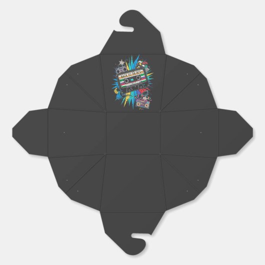 Back to the 80's bedankdoosjes (Ongevouwen)