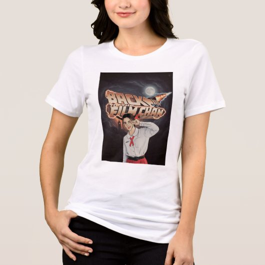 BACK TO THE FILM-CHAN Tri-Blend SHIRT (Voorkant)