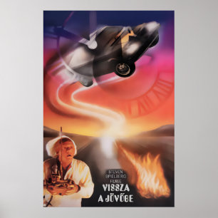 Back to the Future Franse Film Poster Print 1
