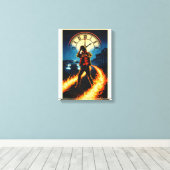 Back to the Future Inspired Retro Movie Poster Art Canvas Afdruk (Insitu (Houten vloer))